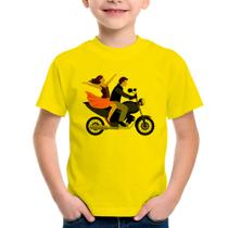 Camiseta Infantil Moto Casal - Foca na Moda