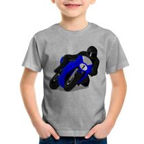 Camiseta Infantil Moto Corrida - Foca na Moda