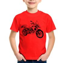 Camiseta Infantil Moto F 800 GS Traços - Foca na Moda