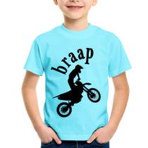 Camiseta Infantil Motocross Braap - Foca na Moda