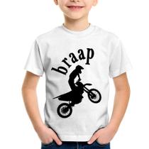 Camiseta Infantil Motocross Braap - Foca na Moda