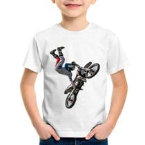 Camiseta Infantil Motocross Freestyle Trick - Foca na Moda