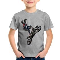 Camiseta Infantil Motocross Freestyle Trick - Foca na Moda
