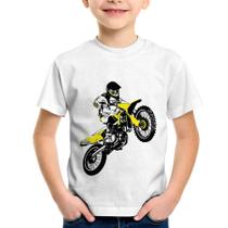 Camiseta Infantil Motocross Jump - Foca na Moda