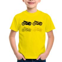 Camiseta Infantil Motorcycle Vector - Foca na Moda