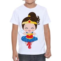 Camiseta Infantil Mulher Maravilha