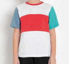 Camiseta Infantil Multicolor com Recortes - 02