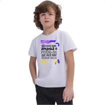 Camiseta Infantil Nao deixe para amanha o F de hoje