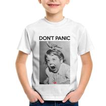 Camiseta Infantil Não entre em pânico - Foca na Moda