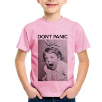 Camiseta Infantil Não entre em pânico - Foca na Moda