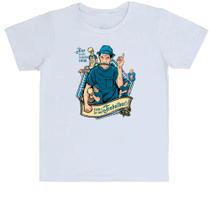 Camiseta Infantil Não existe trabalho ruim - Seu Madruga