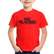 Camiseta Infantil Não me atraso, gero expectativa - Foca na Moda