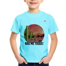 Camiseta Infantil Não me toque! - Foca na Moda