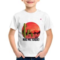 Camiseta Infantil Não me toque! - Foca na Moda