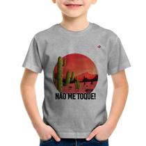 Camiseta Infantil Não me toque! - Foca na Moda