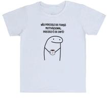 Camiseta Infantil Não Preciso de Frase Motivacional preciso é de café Camiseta Infantil Não Preciso de Frase Motivacional preciso é de café