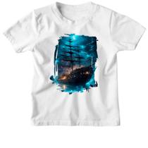 Camiseta Infantil Navio fantasma Camiseta Infantil Navio fantasma