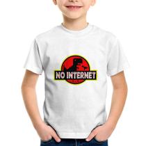 Camiseta Infantil No internet - Foca na Moda