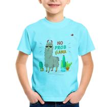 Camiseta Infantil No prob llama - Foca na Moda