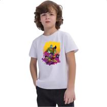Camiseta Infantil Nostalgia Frankstein Jr e os Impossiveis Camiseta Infantil Nostalgia Frankstein Jr e os Impossiveis