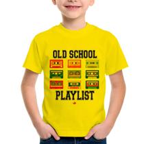 Camiseta Infantil Old School Playlist - Foca na Moda