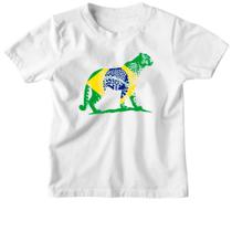 Camiseta Infantil Onca Pintada Fauna Brasil