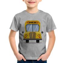 Camiseta Infantil Ônibus Escolar - Foca na Moda Camiseta Infantil Ônibus Escolar - Foca na Moda