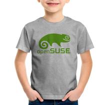 Camiseta Infantil openSUSE Linux Logo - Foca na Moda