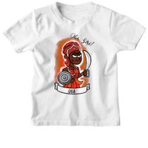 Camiseta Infantil Orixas Cartoon Oba sire