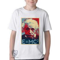 Camiseta Infantil ou adulto Albert Einstein fórmula Blusa Criança todos tamanhos