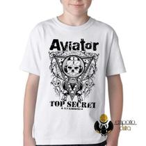 Camiseta Infantil ou adulto Aviator Top Secret Blusa Criança todos tamanhos Camiseta Infantil ou adulto Aviator Top Secret Blusa Criança todos tamanhos