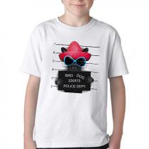 Camiseta Infantil ou adulto Bad Dog cachorro cão Police Dept Blusa Criança todos tamanhos