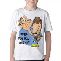 Camiseta Infantil ou adulto Beavis and Butt head shut up Blusa Criança todos tamanhos