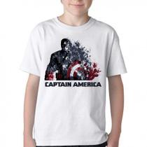 Camiseta Infantil ou adulto Capitão América Desintegrando Blusa Criança todos tamanhos Camiseta Infantil ou adulto Capitão América Desintegrando Blusa Criança todos tamanhos