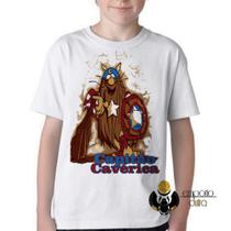 Camiseta Infantil ou adulto Capitão Cavérica Blusa Criança todos tamanhos