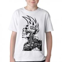 Camiseta Infantil ou adulto Caveira Guetto Rules Blusa Criança todos tamanhos