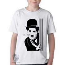 Camiseta Infantil ou adulto Charles Chaplin Blusa Criança todos tamanhos Camiseta Infantil ou adulto Charles Chaplin Blusa Criança todos tamanhos