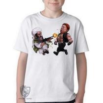 Camiseta Infantil ou adulto Chuck Norris vs Bin Laden Blusa Criança todos tamanhos