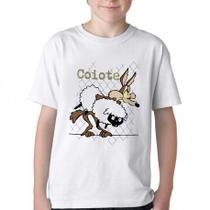 Camiseta Infantil ou adulto Coiote ovelha Blusa Criança todos tamanhos