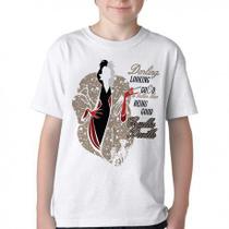 Camiseta Infantil ou adulto Cruella Deville Blusa Criança todos tamanhos