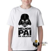 Camiseta Infantil ou adulto Darth Vader melhor pai da galaxia Blusa Criança todos tamanhos Camiseta Infantil ou adulto Darth Vader melhor pai da galaxia Blusa Criança todos tamanhos