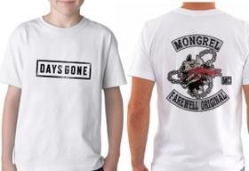 Camiseta Infantil ou adulto Days Gone Emblema Blusa Criança todos tamanhos