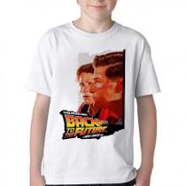 Camiseta Infantil ou adulto De volta para o futuro Marty George McFly Blusa Criança todos tamanhos