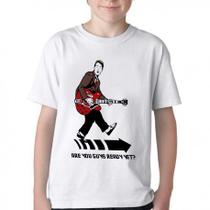 Camiseta Infantil ou adulto De volta para o futuro Marty guitarra Blusa Criança todos tamanhos