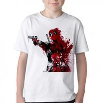 Camiseta Infantil ou adulto Deadpool heroi super Blusa Criança todos tamanhos