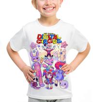Camiseta Infantil ou adulto Digital Circus Personagens