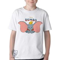 Camiseta Infantil ou adulto Dumbo desenho Blusa Criança todos tamanhos