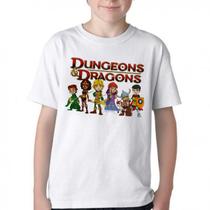 Camiseta Infantil ou adulto Dungeons e Dragons caverna do dragão Blusa Criança todos tamanhos Camiseta Infantil ou adulto Dungeons e Dragons caverna do dragão Blusa Criança todos tamanhos
