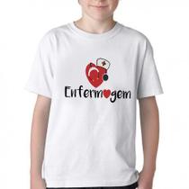 Camiseta Infantil ou adulto Enfermagem love esteto Blusa Criança todos tamanhos
