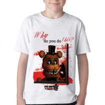 Camiseta Infantil ou adulto Five Nights at Freddy's Toy Freddy Blusa Criança todos tamanhos